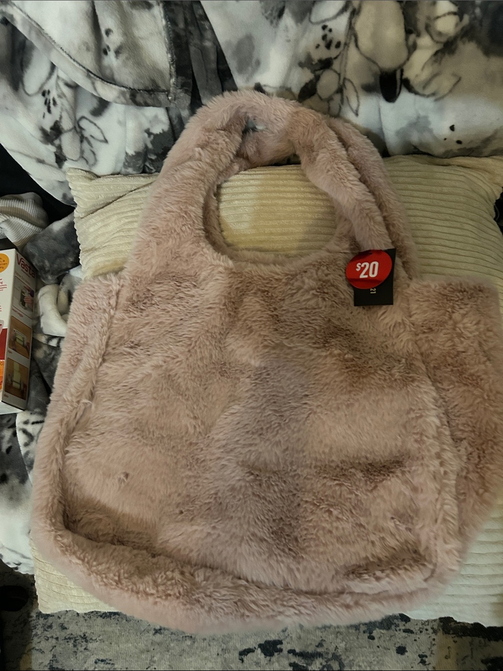 Forever 21 Plush Faux-Fur Tote Bag - Light Pink